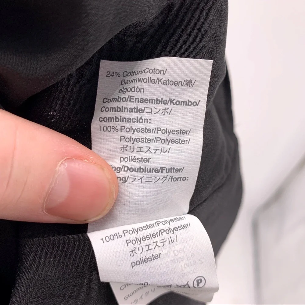 J.Crew Black Tiered Lace Long Sleeve Top Size 0 - Picture 6 of 8